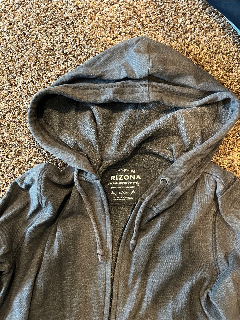 Arizona Jean Company Charcoal Gray Women's Zip Hoodie